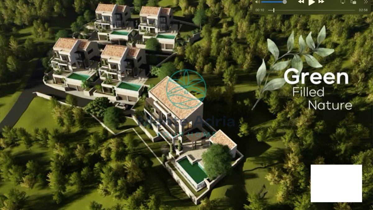 Prodaja luksuznih vila od 425m2 u Blizikucama, u blizini Sv. Stefana